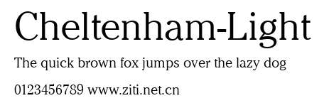 Cheltenham-Light.ttf字體轉換器圖片