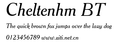 Cheltenhm BT.ttf字體轉換器圖片