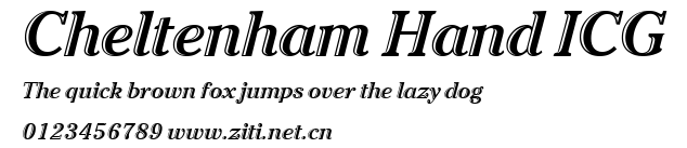 Cheltenham Hand ICG.ttf字體轉換器圖片