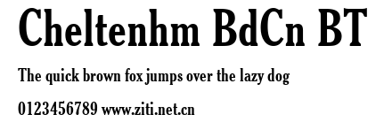 Cheltenhm BdCn BT.ttf字體轉換器圖片