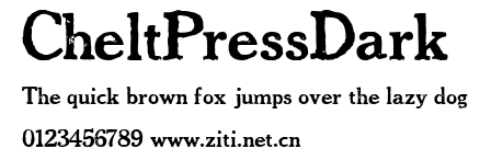 CheltPressDark.ttf字體轉換器圖片