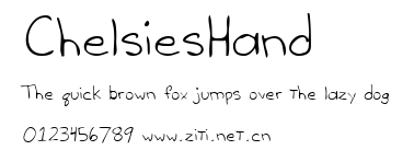 ChelsiesHand.ttf字體轉換器圖片