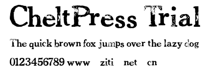 CheltPress Trial.ttf字體轉換器圖片