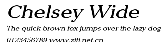 Chelsey Wide.ttf字體轉換器圖片