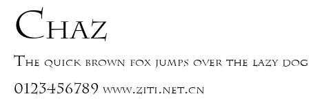 Chaz.ttf字體轉換器圖片