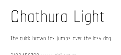 Chathura Light.ttf字體轉換器圖片