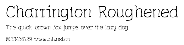 Charrington Roughened.ttf字體轉換器圖片