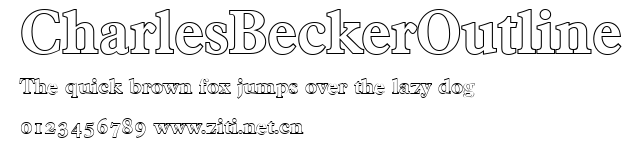 CharlesBeckerOutline.ttf字體轉換器圖片
