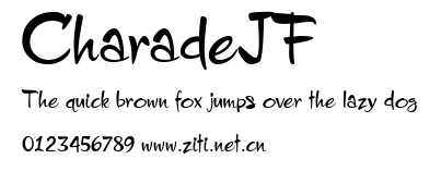 CharadeJF.ttf字體轉換器圖片