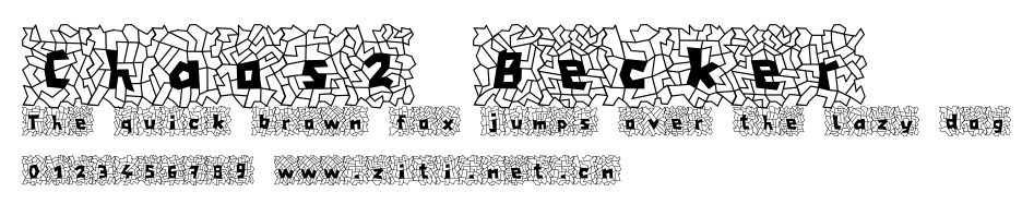 Chaos2 Becker.ttf字體轉換器圖片