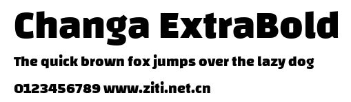 Changa ExtraBold.ttf字體轉換器圖片