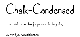 Chalk-Condensed.ttf字體轉換器圖片