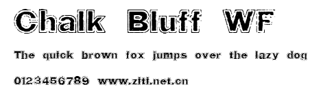 Chalk Bluff WF.ttf字體轉換器圖片