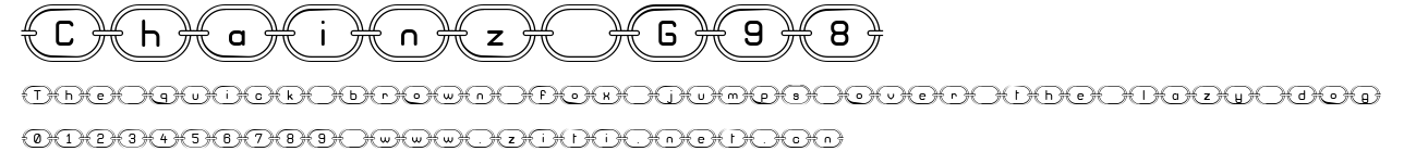 Chainz G98.ttf字體轉換器圖片