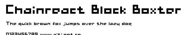 Chainreact Block Boxter.ttf字體轉換器圖片