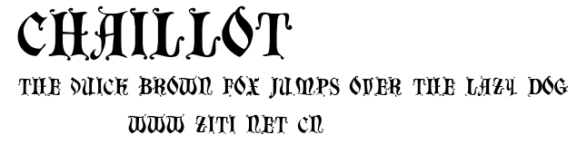 Chaillot.ttf字體轉換器圖片