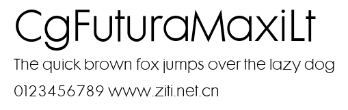 CgFuturaMaxiLt.ttf字體轉換器圖片