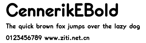 CennerikEBold.ttf字體轉換器圖片