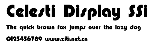 Celesti Display SSi.ttf字體轉換器圖片