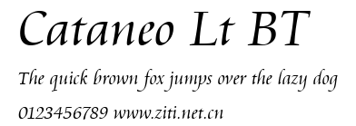Cataneo Lt BT.ttf字體轉換器圖片