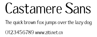 Castamere Sans.ttf字體轉換器圖片