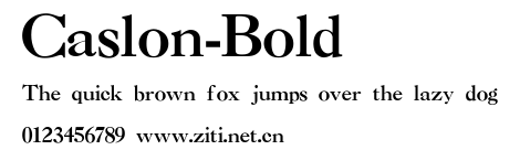 Caslon-Bold.ttf字體轉換器圖片