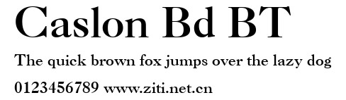Caslon Bd BT.ttf字體轉換器圖片