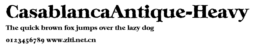 CasablancaAntique-Heavy.ttf字體轉換器圖片