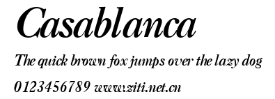 Casablanca.ttf字體轉換器圖片