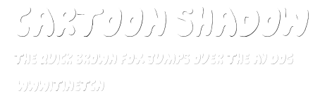 Cartoon Shadow.ttf字體轉換器圖片