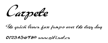Carpete.otf字體轉換器圖片