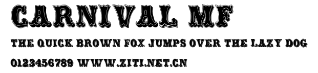 Carnival MF.ttf字體轉換器圖片