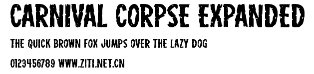 Carnival Corpse Expanded.ttf字體轉換器圖片