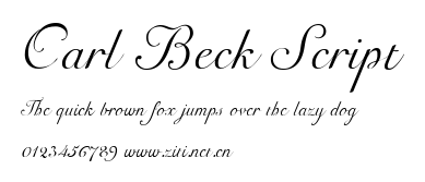 Carl Beck Script.ttf字體轉換器圖片