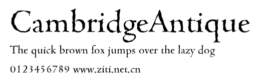 CambridgeAntique.ttf字體轉換器圖片