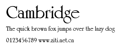 Cambridge.ttf字體轉換器圖片