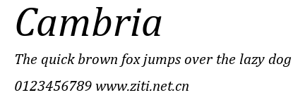 Cambria.ttf字體轉換器圖片