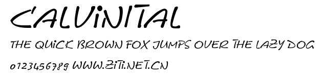 CalvinItal.ttf字體轉換器圖片
