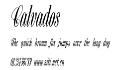 Calvados.ttf字體轉換器圖片