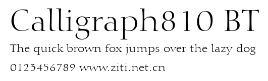 Calligraph810 BT.ttf字體轉換器圖片