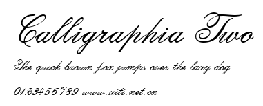 Calligraphia Two.ttf字體轉換器圖片