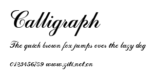 Calligraph.ttf字體轉換器圖片