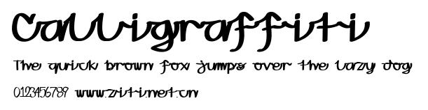 Calligraffiti.ttf字體轉換器圖片