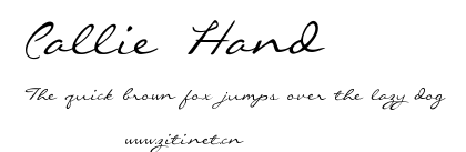 Callie Hand.ttf字體轉換器圖片