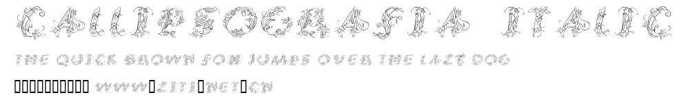 CalliPsoGrafia  Italic.ttf字體轉換器圖片