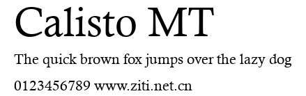 Calisto MT.ttf字體轉換器圖片
