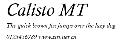Calisto MT.ttf字體轉換器圖片