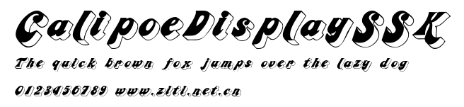 CalipoeDisplaySSK.ttf字體轉換器圖片