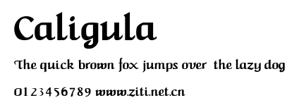 Caligula.ttf字體轉換器圖片