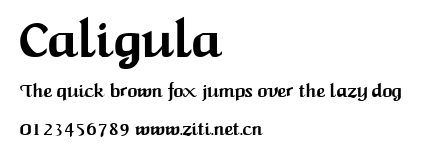 Caligula.ttf字體轉換器圖片